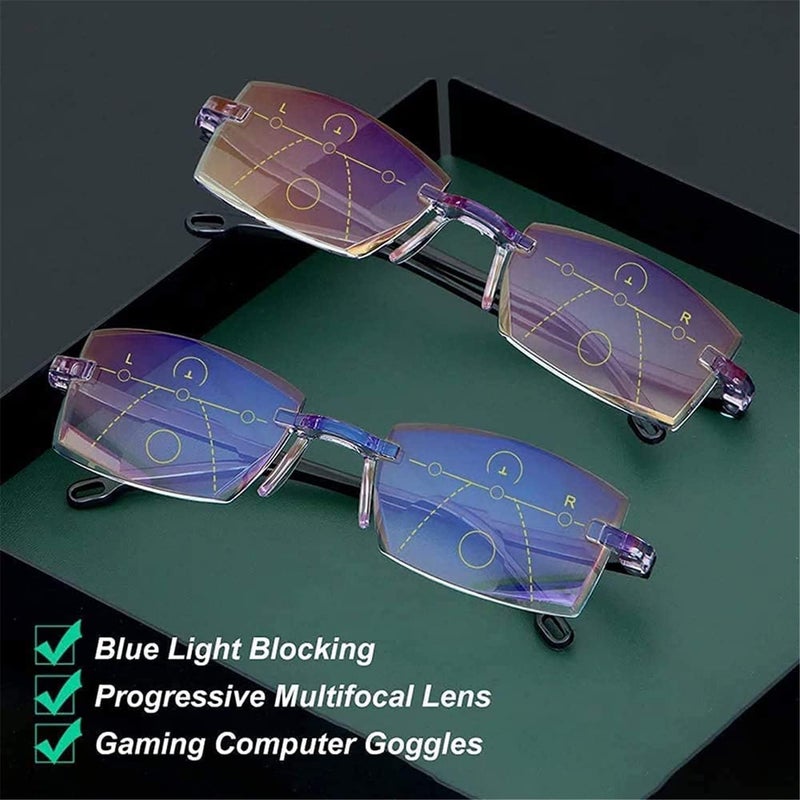woobles High Hardness Anti-blue Progressive Far And Near Dual-Use Reading Glasses,Progressive Multifocus Reading Glasses - Image 5