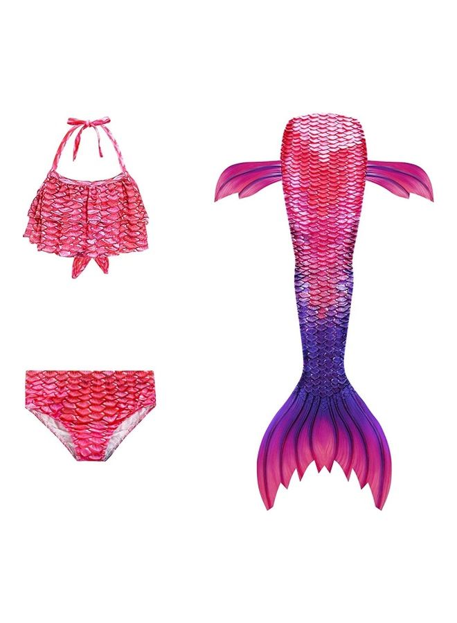 NIBEMINENT 3-Piece Mermaid Cosplay Costume Set 140cm - Image 1