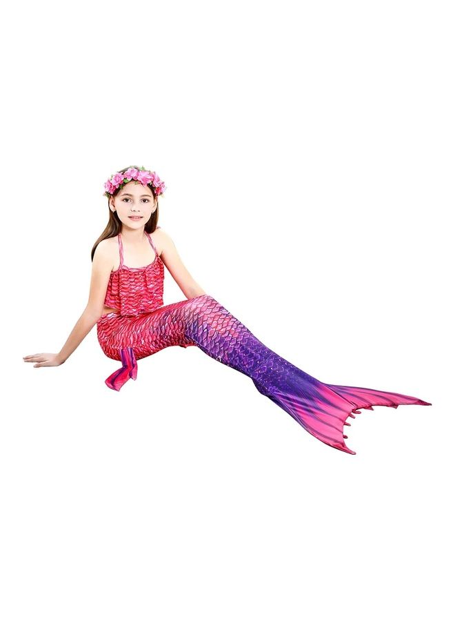 NIBEMINENT 3-Piece Mermaid Cosplay Costume Set 140cm - Image 3