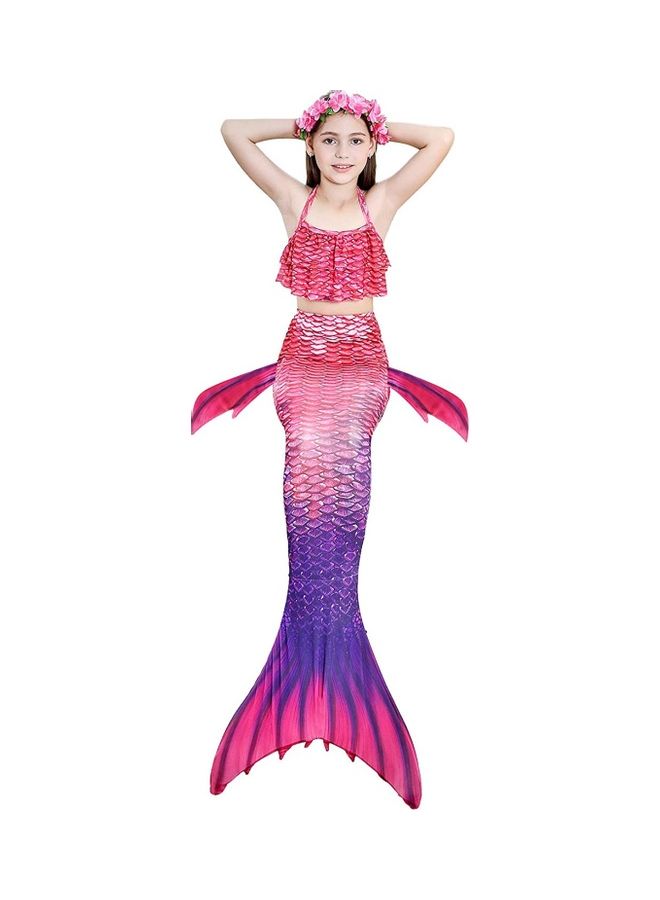 NIBEMINENT 3-Piece Mermaid Cosplay Costume Set 140cm - Image 5