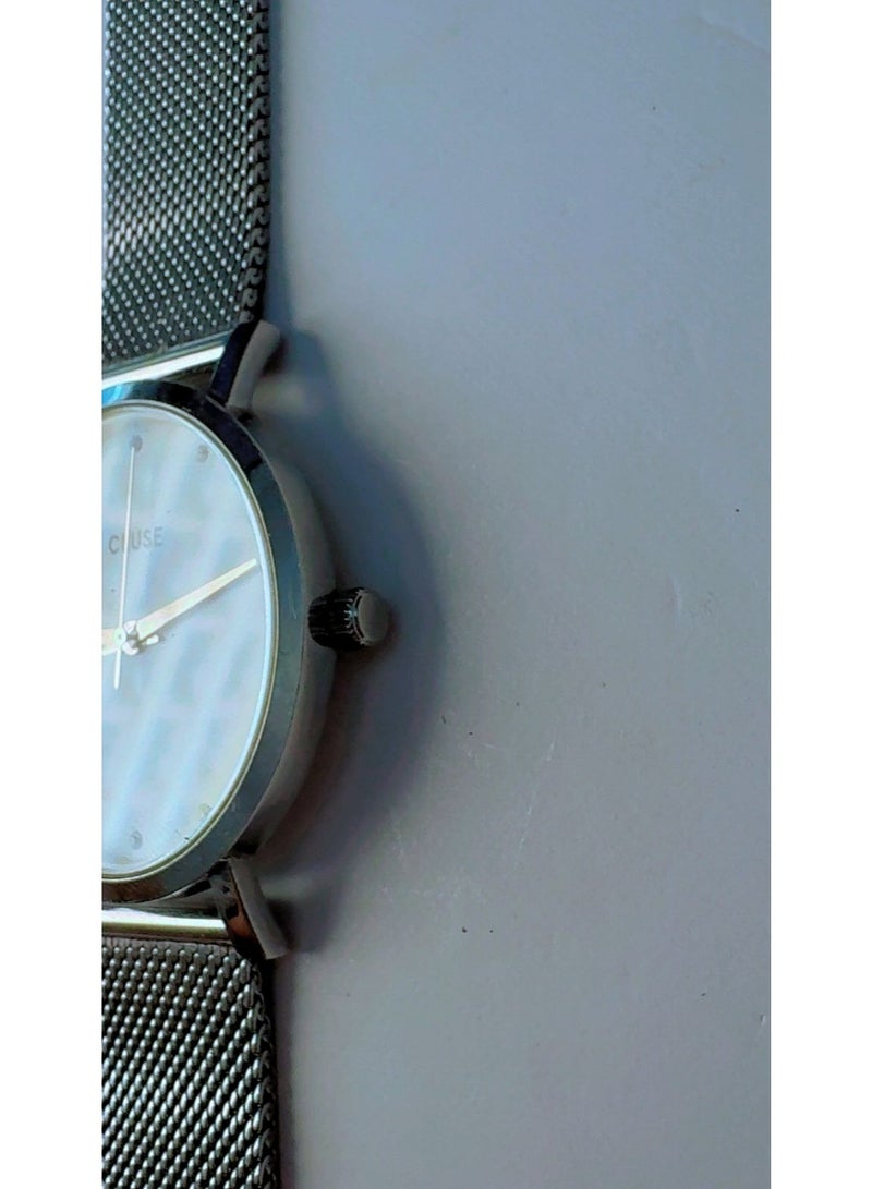 CLUSE La Bohème Women's Silver Mesh Watch A52880 - White Dial - Pre-Owned (Like Brand New Condition) - Image 3