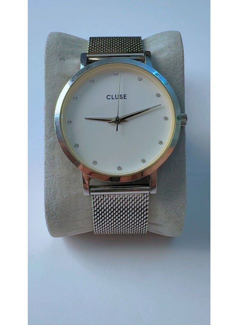 CLUSE La Bohème Women's Silver Mesh Watch A52880 - White Dial - Pre-Owned (Like Brand New Condition) - Image 1