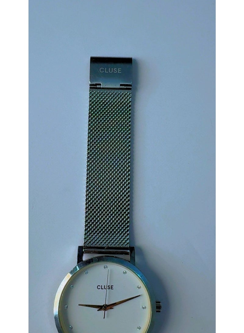 CLUSE La Bohème Women's Silver Mesh Watch A52880 - White Dial - Pre-Owned (Like Brand New Condition) - Image 2