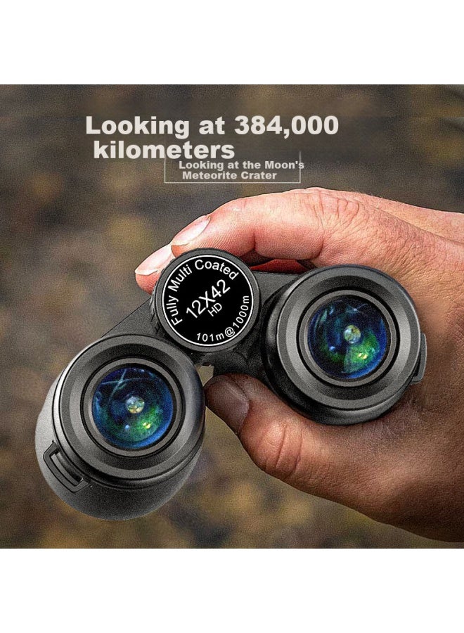 Leaysoo Leaysoo Leaysoo Qijian 12X42 Ultra Wide Angle Hd High Magnification Low Light Visible Professional Binoculars Concert - Image 1