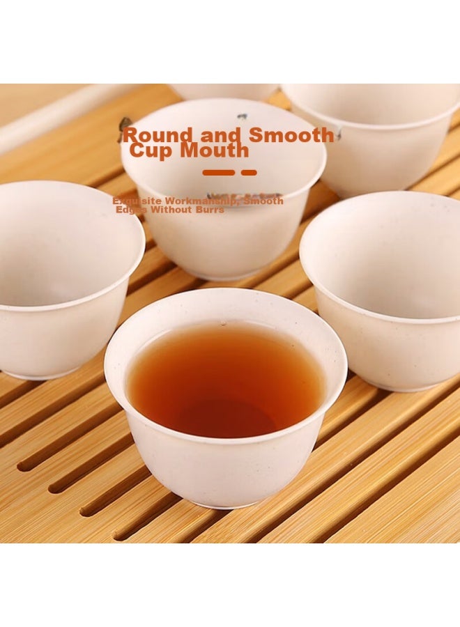 Star Square Star Workshop Disposable Rice Husk Cup Kung Fu Tea Cup 60Ml High-End Heat-Resistant Tea Tasting Cup 200 Pack - Image 3