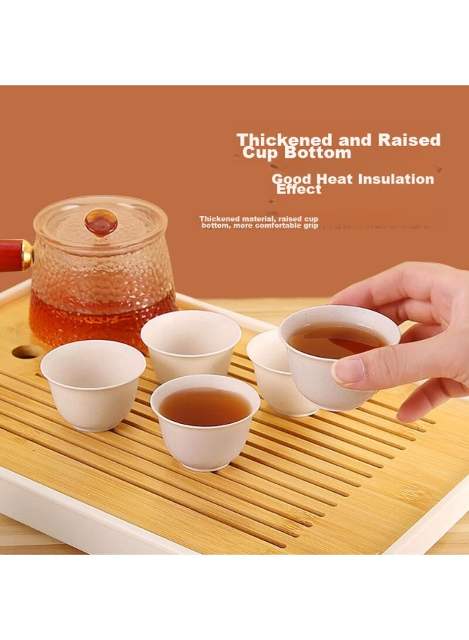 Star Square Star Workshop Disposable Rice Husk Cup Kung Fu Tea Cup 60Ml High-End Heat-Resistant Tea Tasting Cup 200 Pack - Image 2