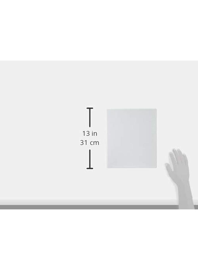 Deli E5613N A4 Ring Binder White Blue - Image 4