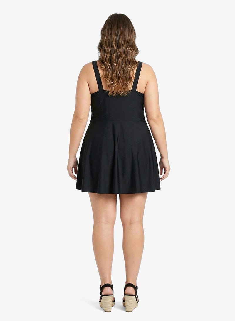 Ella Plus Ruched Swimsuit With Skirt - Image 2