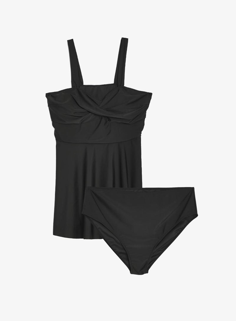 Ella Plus Ruched Swimsuit With Skirt - Image 3