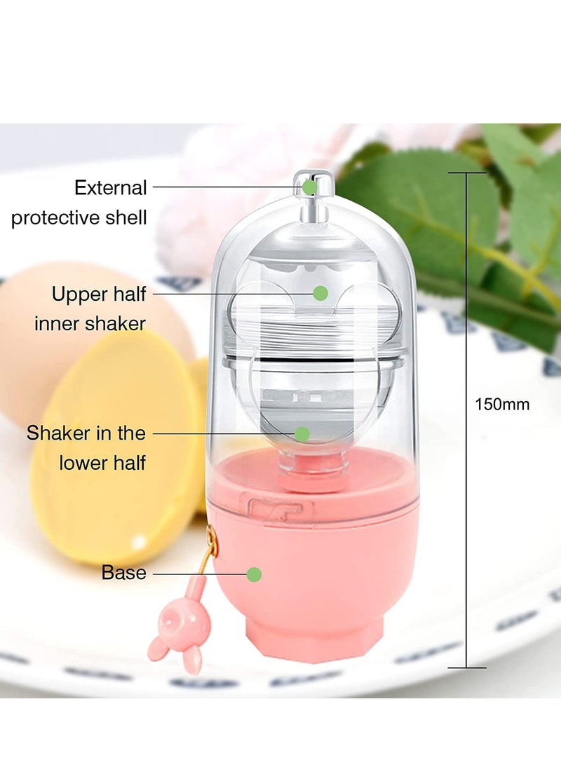 SYOSI Egg Beater, Portable Golden Egg Machine, Egg Cutter, Egg Beater, Shell Shaker with Drawstring, Egg Spinner for Hard Boiled Eggs, Manual Drawstring Diy Kitchen Gadgets for Kids  - Image 3