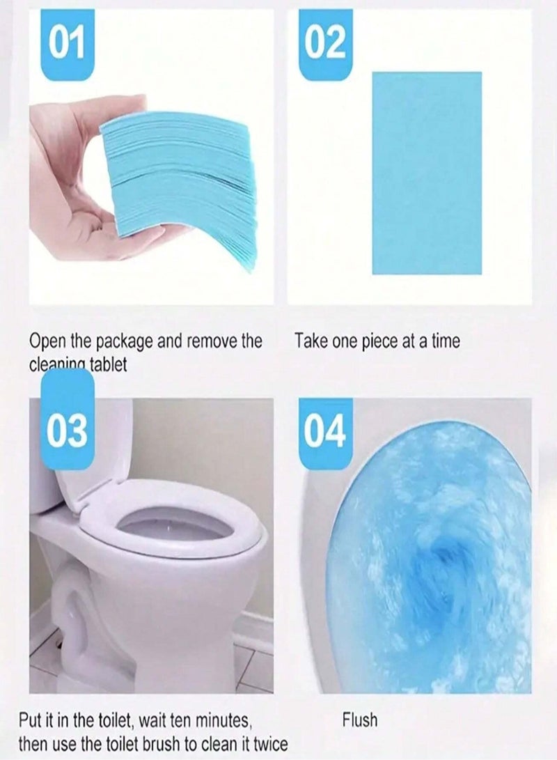 اوراق تنظيف المرحاض برائحة وردة الجاردينيا  30 قطعه متعددة الاستخدام لتنظيف و تطهير المرحاض و يمكن استخدامها لتلميع وتنظيف الارضيات - Image 3