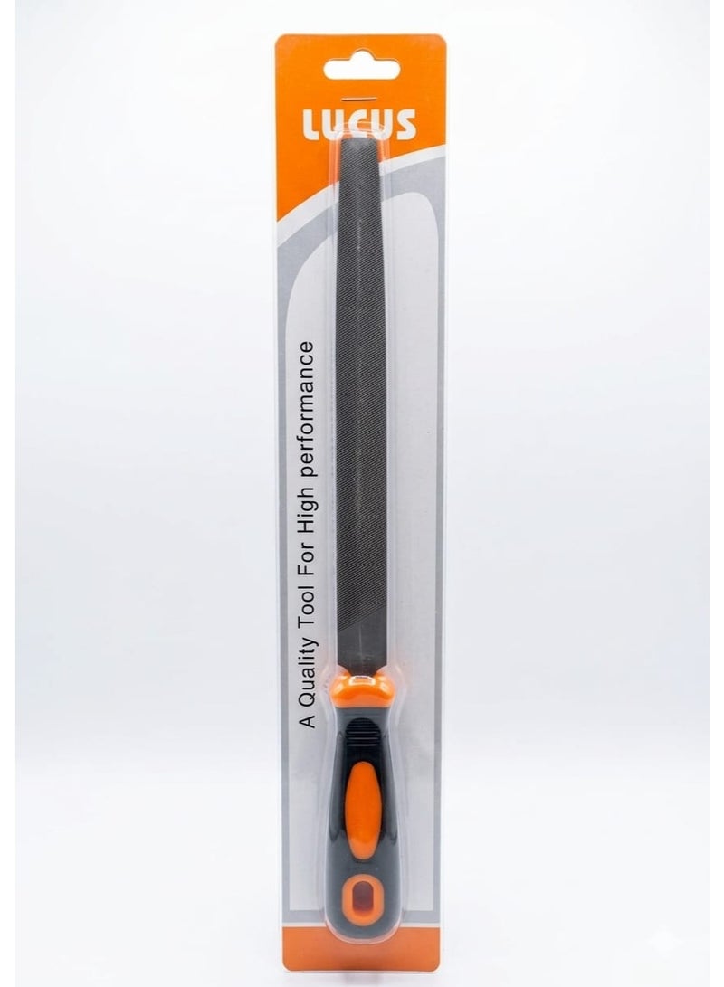 8" Half Round File | With High-quality steel |Cut Mill File | Ergonomic Grip, Rubber Handle, Finder Hand File for Deburring and Removing Material - Ideal for Wood, Metal, Plastic