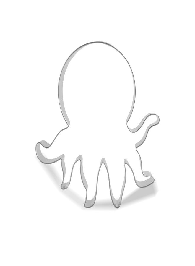 Keewah Octopus Cookie Cutter, 4.5”, Stainless Steel - Image 1
