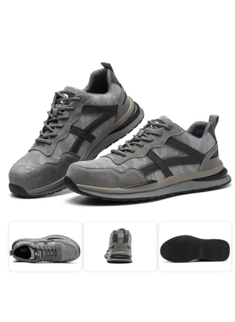 Verci Men Steel Toe Sneakers Safety Shoes Low top Work Shoe with Air Cushion Lightweight Breathable Puncture Proof (45 EUR)  - Image 1