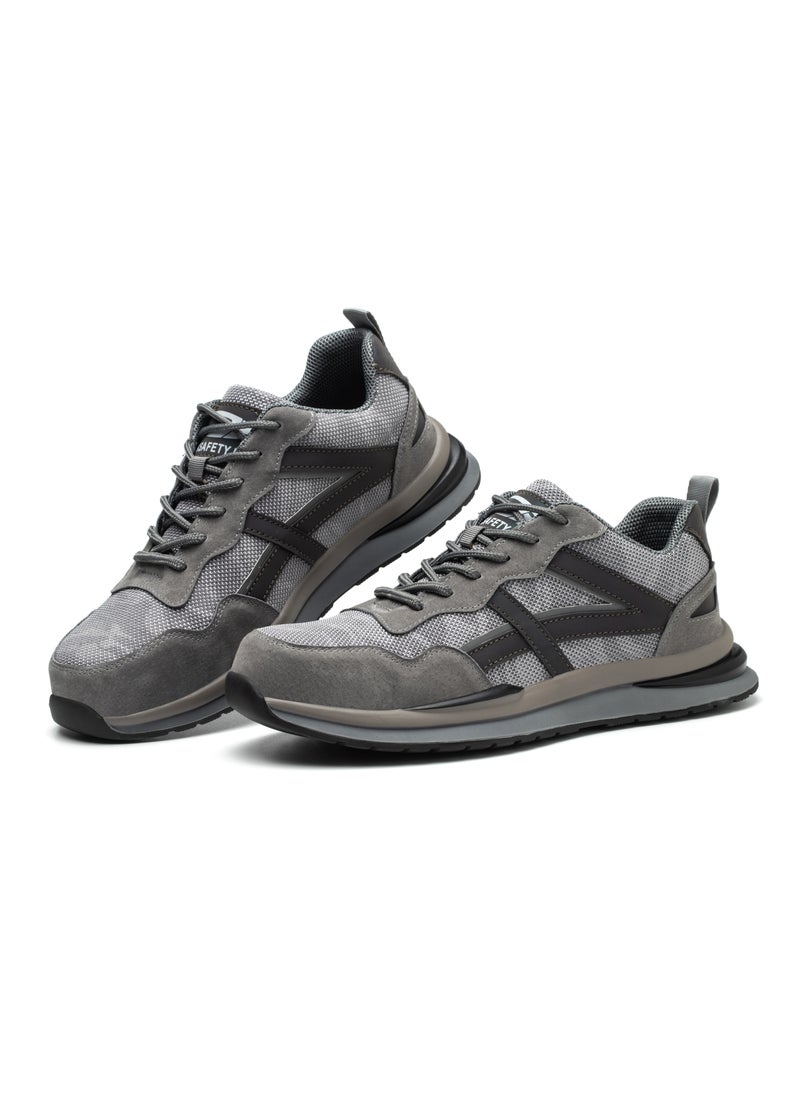 Verci Men Steel Toe Sneakers Safety Shoes Low top Work Shoe with Air Cushion Lightweight Breathable Puncture Proof (45 EUR)  - Image 1