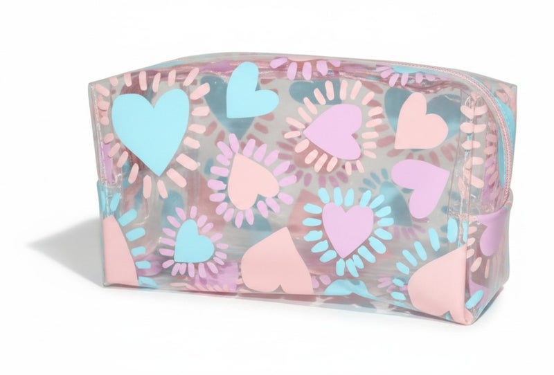 باول كريتيف مقلمة  Painted Hearts Clear - PVC رقم PM24428 - Image 1