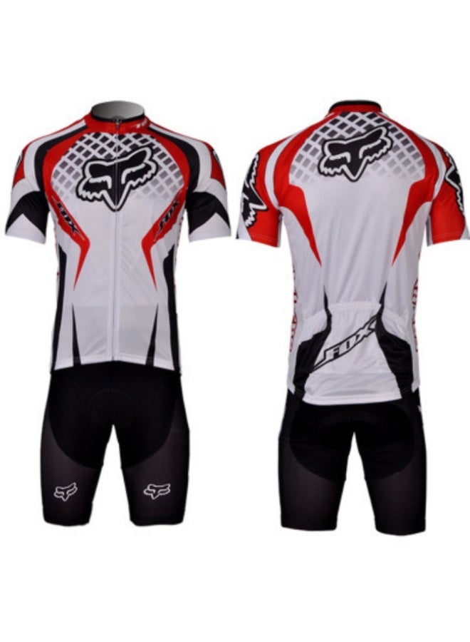 Fox New Summer Outdoor Sunscreen Moisture Absorption Quick Drying Bicycle Cycling Clothing Set - Image 1