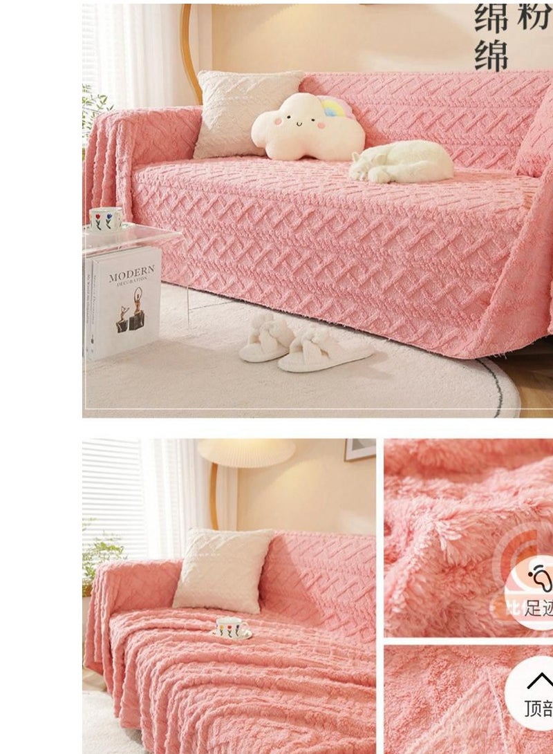 BAIG Thickened Plush Sofa Throw Blanket Dust Anti-cat Scratch Universal Sofa Blankets Sofas Towel for Living Room Bedroom Bed Sofa - Image 2