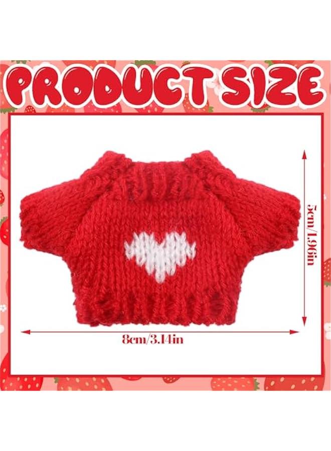 Arabest 10 Pieces  Doll Clothes Set  Accessories Winter Outfits Knitted Clothing Santa Sweater for Doll Accessories(Adorable Style) - Image 3