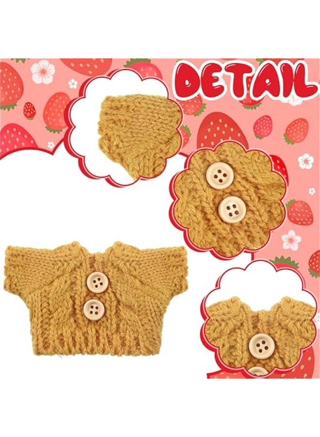 Arabest 10 Pieces  Doll Clothes Set  Accessories Winter Outfits Knitted Clothing Santa Sweater for Doll Accessories(Adorable Style) - Image 5