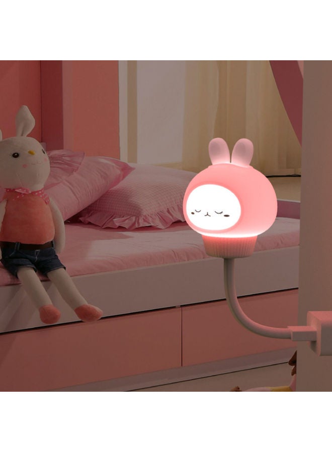 نيبمينينت مصباح LED ليلي صغير قابل لإعادة الشحن بمنفذ USB بتصميم كرتوني على شكل أرنب، مناسب لإطعام الطفل والقراءة ومزود بإعداد مؤقت لمدة 10/30 دقائق متعدد الألوان 19 X 6 6.8سم - Image 5
