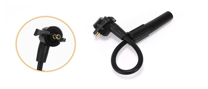 أسود 8 قطع أسلاك ملف شرارة السيارة مجموعة كابلات تسخير ملف الإشعال - Image 4