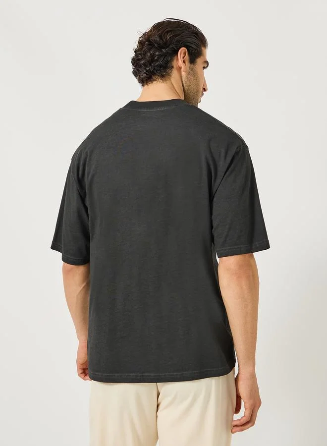 Styli Oversized Jersey Crew Neck T-Shirt