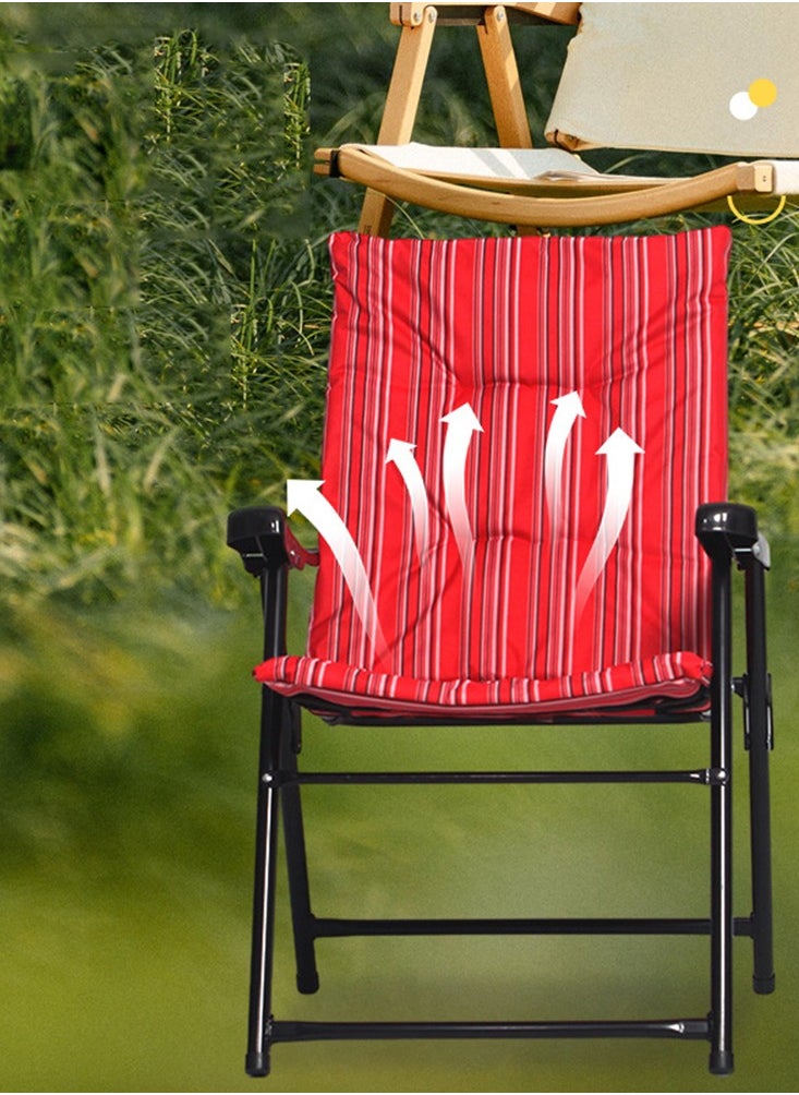 CityRiya-Long Camping Chair Folding Chair for Trip & Camping Foldable Beach Chair Portable Fishing Chair Lightweight Camping Backpacking Chair Comfort Chairs for Outdoor, Camping, Picnic, Hiking  - Image 4