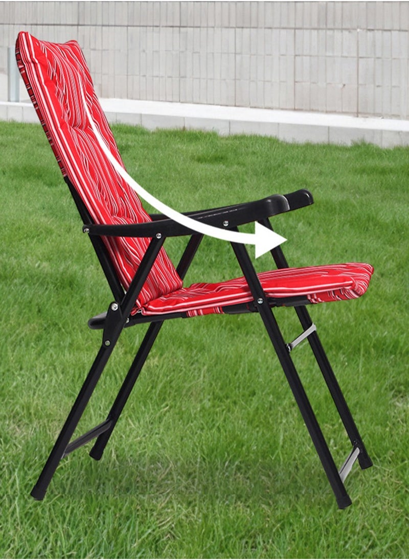 CityRiya-Long Camping Chair Folding Chair for Trip & Camping Foldable Beach Chair Portable Fishing Chair Lightweight Camping Backpacking Chair Comfort Chairs for Outdoor, Camping, Picnic, Hiking  - Image 3