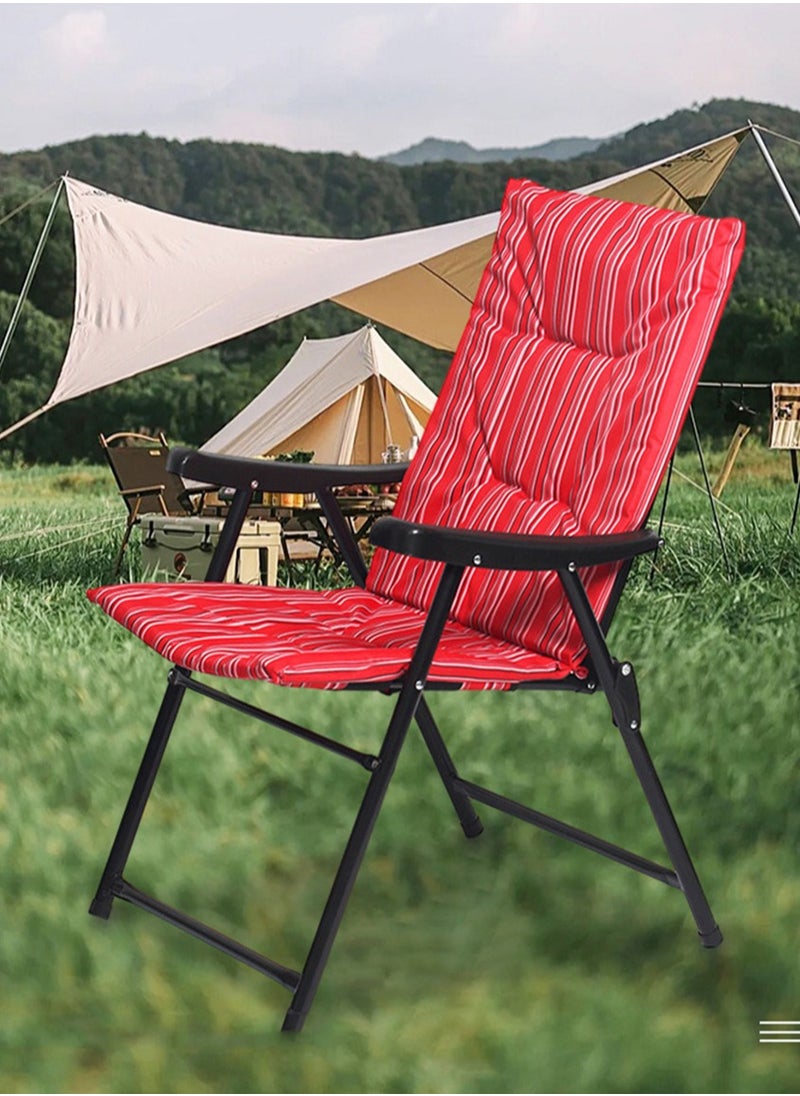 CityRiya-Long Camping Chair Folding Chair for Trip & Camping Foldable Beach Chair Portable Fishing Chair Lightweight Camping Backpacking Chair Comfort Chairs for Outdoor, Camping, Picnic, Hiking  - Image 2