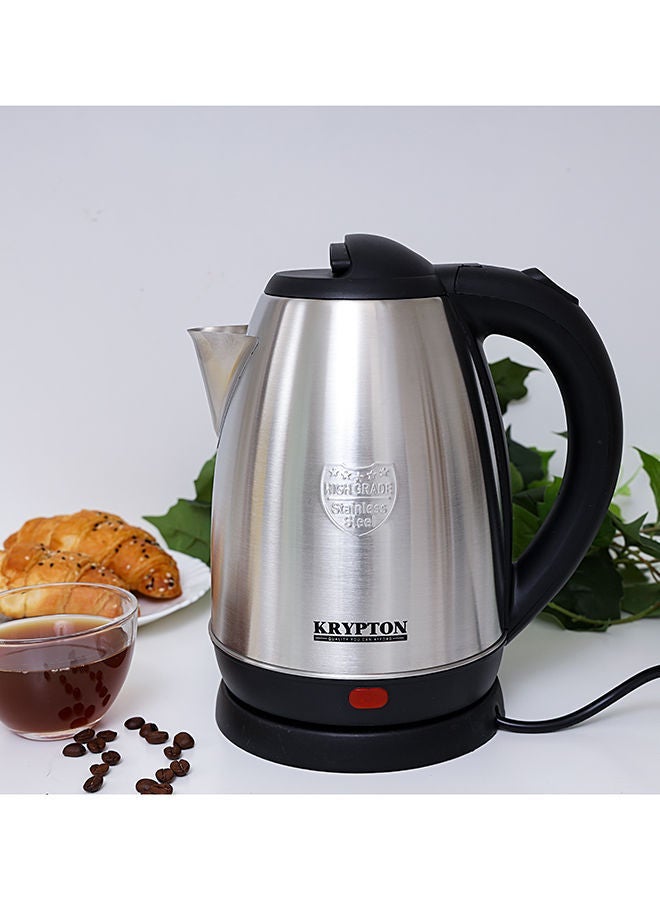 KRYPTON Stainless Steel Electric Kettle with 360-Degree Rotation Base, Auto Safety Off, Perfect for Boiling Water, Milk & Tea, Protection from Overheating and Dry Boil 1.8 L 1500 W 1500 KNK6009B Silver - Image 5
