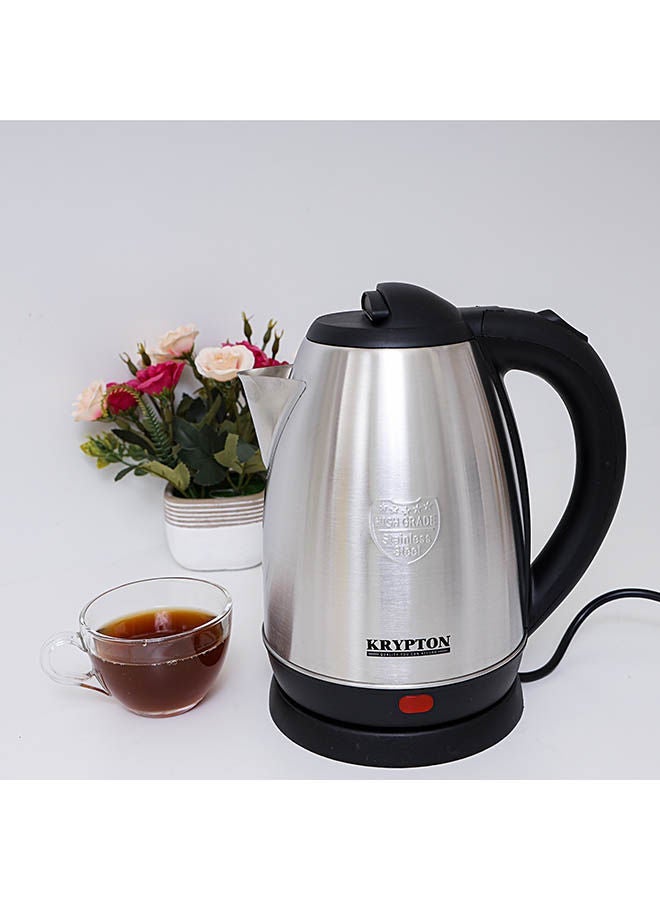 KRYPTON Stainless Steel Electric Kettle with 360-Degree Rotation Base, Auto Safety Off, Perfect for Boiling Water, Milk & Tea, Protection from Overheating and Dry Boil 1.8 L 1500 W 1500 KNK6009B Silver - Image 4