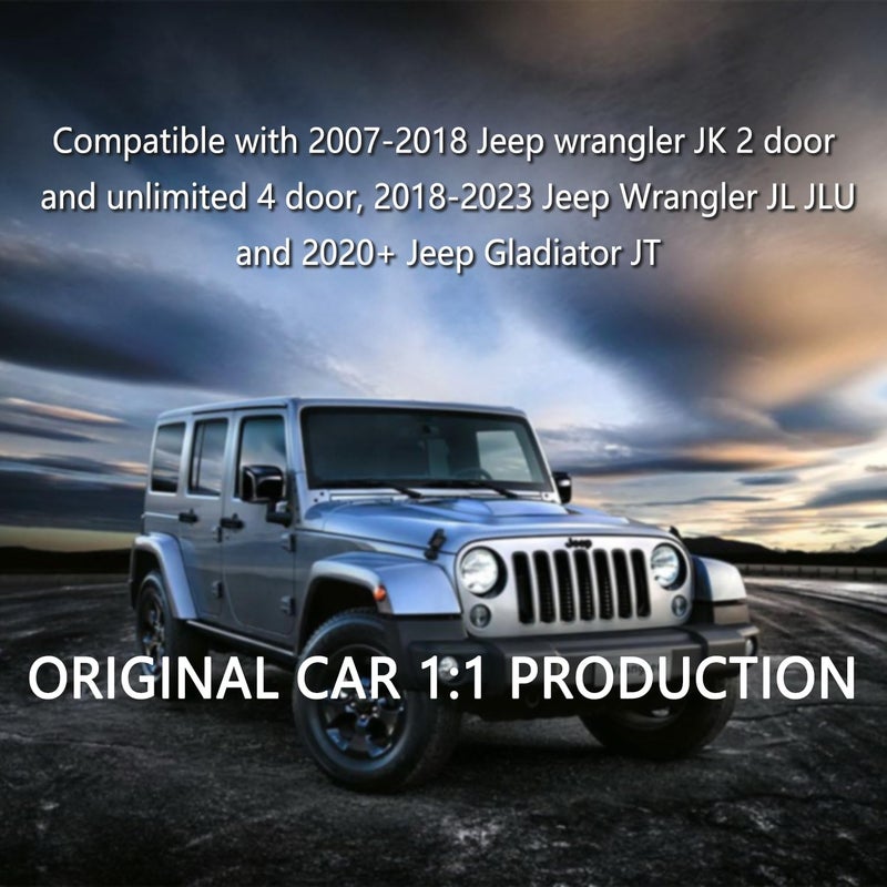 carleef 2PCS Aluminum Hood Latch Lock with American Flag Design for Jeep Wrangler JK JKU 2007-2018 - Image 5