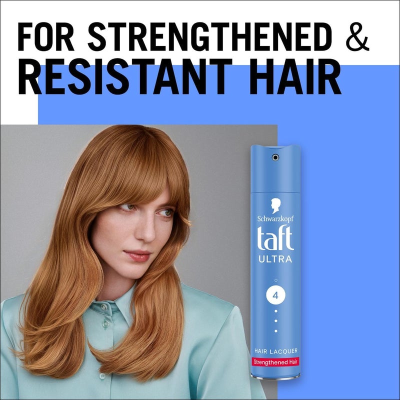 Schwarzkopf Taft Schwarzkopf Taft Hair Lacquer Ultra 250 ML Hold 4 - Image 5