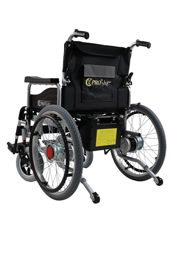 Cool Baby COOLBABY Portable Adult Electric Wheelchair Folding Special Mobility Wheelchairs Equipped with 52cm Widen Seat  - Image 3