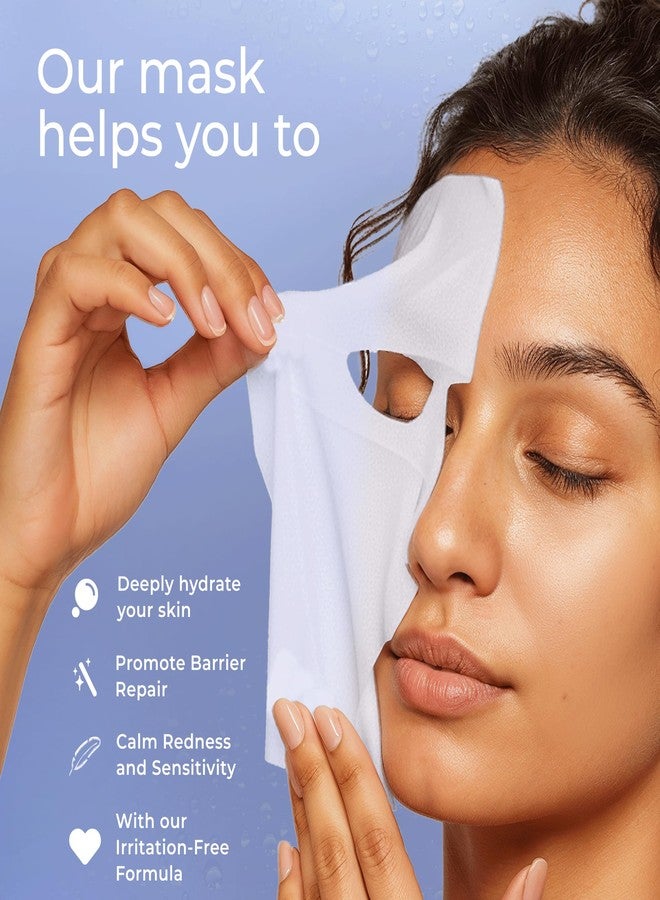 نوا قناع الوجه المرطب من نوا - عبوة من قطعتين | مع سيراميدات وحمض الهيالورونيك | يلطف البشرة ويهدئها ويصلح حاجزها | لا يسبب تهيجًا | عناية دورية للبشرة الجافة - Image 5