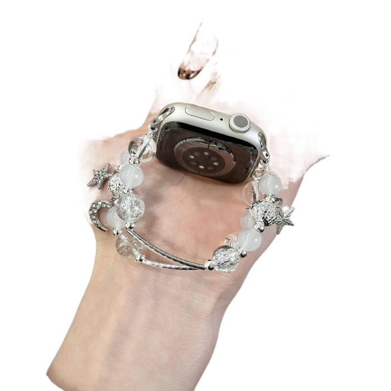 QX سوار ساعة ذكية سوار راتنج متوافق مع Apple Watch بملاءمة قابلة للتعديل وحزام بديل للاستخدام اليومي باللون أسود قابل للتعديل 14cm - Image 2