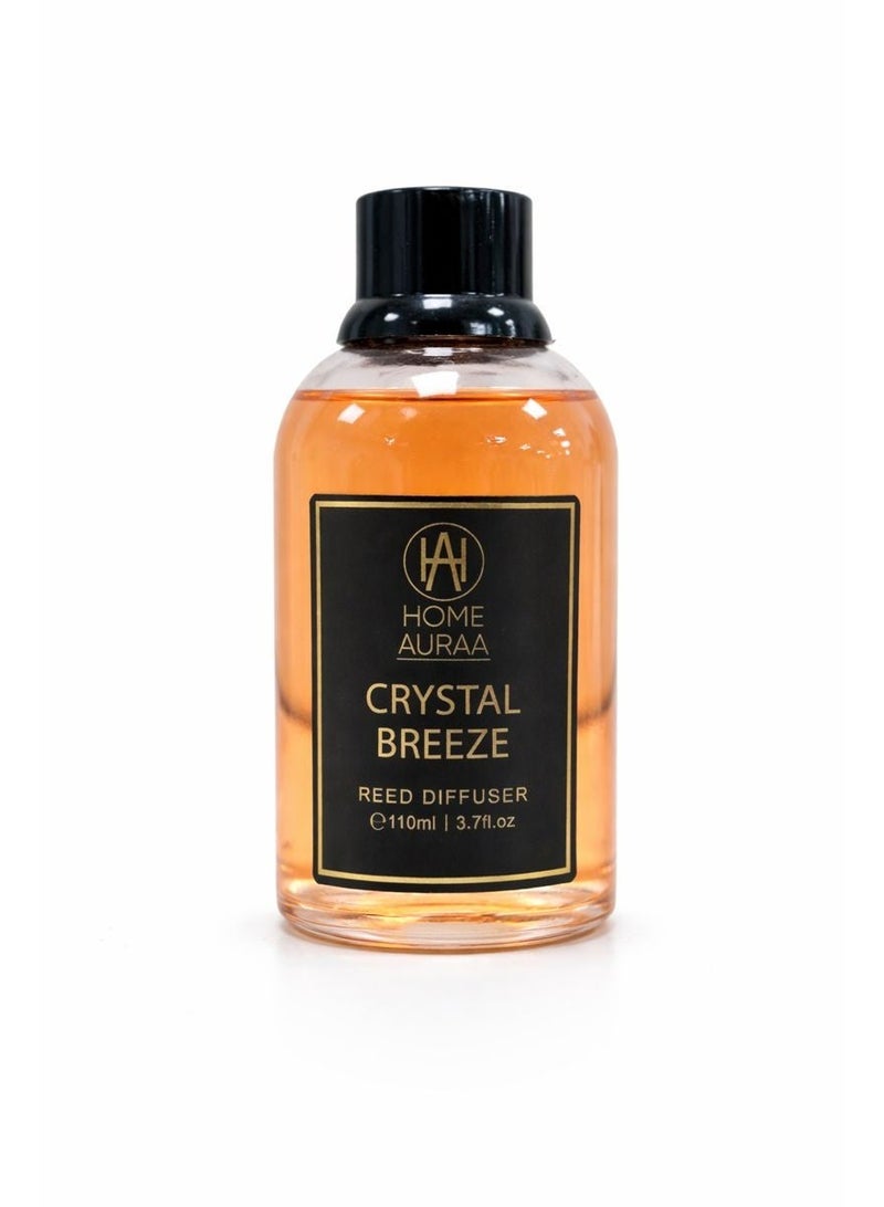 Home auraa Crystal Breeze reed diffuser 110 ml – Long-Lasting Home Fragrance with Fresh Citrus & Warm Amber Notes for Living Room & Bedroom - Image 2