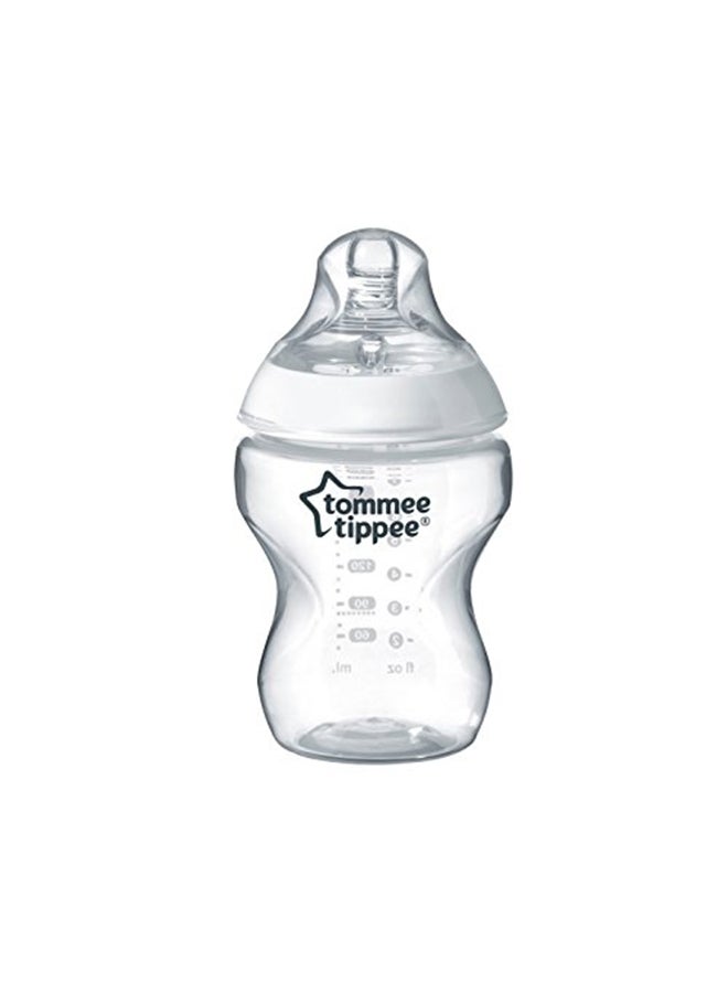 tommee tippee Anti Colic Feeding Bottle, 340ml - Clear/White - Image 1