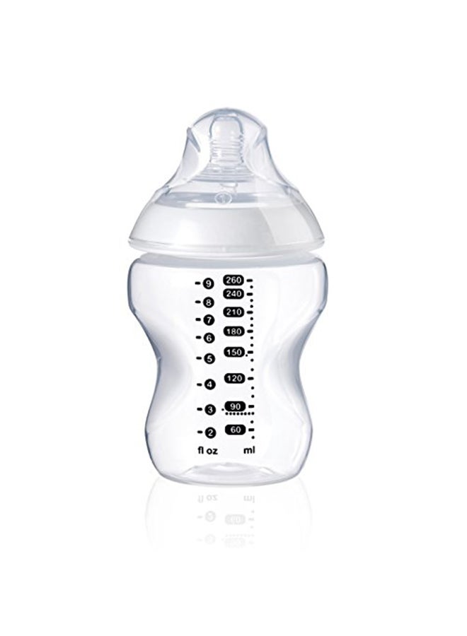 tommee tippee Anti Colic Feeding Bottle, 340ml - Clear/White - Image 2