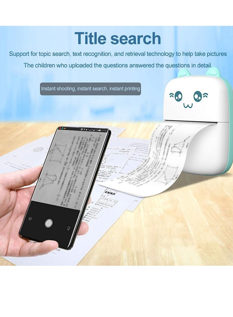 Portable Label Maker Mini Pocket Printer for Wrong Question Photo Thermal Printing Student Portable Printer - Image 4