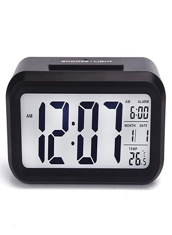 Hocimit Digital Alarm Clock Table Clock for Students, Home, Office, Corporate with Automatic Sensor, Date & Temperature (Multicolor) - Image 2