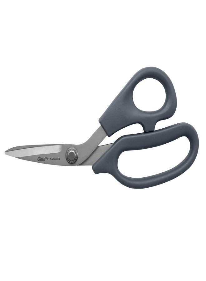 Clauss 18516 7-Inch Titanium Bonded Ultra Flex Bent Shear - Grey - Image 1
