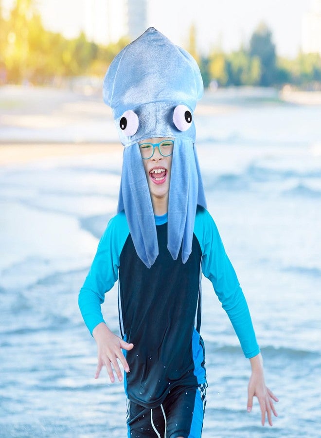 Garneck Octopus Hat for Kids and Adults - Funny Plush Squid Hat Costume Accessory - Soft Composite Fleece Animal Cap Crazy and Creative Cap for Easter Halloween Masquerade Cosplay Prop - Image 2