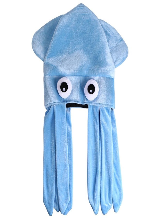 Garneck Octopus Hat for Kids and Adults - Funny Plush Squid Hat Costume Accessory - Soft Composite Fleece Animal Cap Crazy and Creative Cap for Easter Halloween Masquerade Cosplay Prop - Image 1