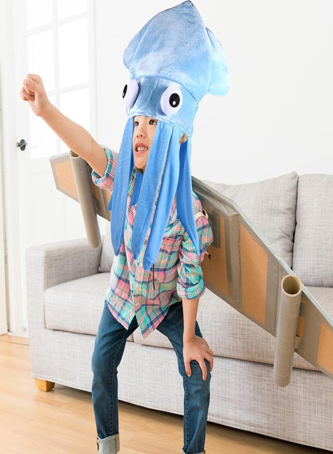 Garneck Octopus Hat for Kids and Adults - Funny Plush Squid Hat Costume Accessory - Soft Composite Fleece Animal Cap Crazy and Creative Cap for Easter Halloween Masquerade Cosplay Prop - Image 3