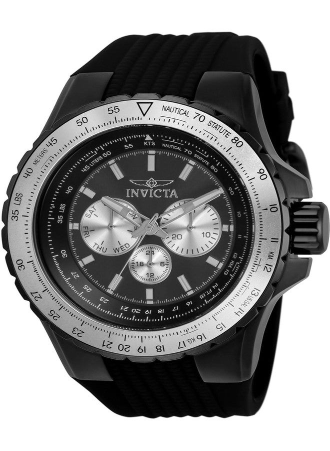 Invicta Men's Aviator 33033 Quartz Watch, Black, Quartz Movement - Image 1