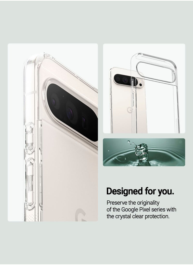 Caseology - Capella Kickstand for Google Pixel 9 Case / Pixel 9 PRO Case Cover [Built-in Kick Stand] Military Grade - Clear Ivory - Image 1