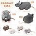 Arrowbash 5 Pcs Mouse Stuffed Animals Set 14 Large Mommy Rat Plush with 4 Small Mouse Babies in Zippered Tummy Stuffed Rat Plush Toys for Kids Girls Boys Valentine Birthday GiftCute Style - Image 4