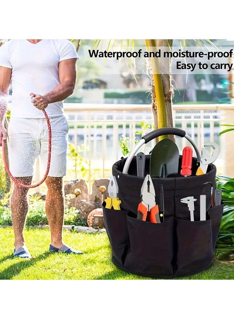 general Outdoor picnic basket portable storage basket tool storage basket beach bag toiletry bag travel bath swimming storage bucket - Image 4